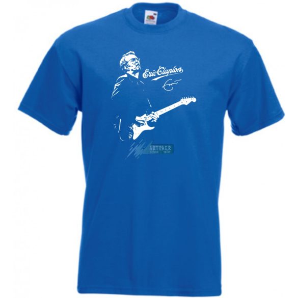 Legendás gitáros Eric Clapton férfi rövid ujjú póló