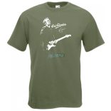 Legendás gitáros Eric Clapton férfi rövid ujjú póló