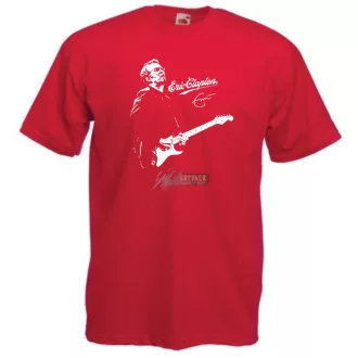Legendás gitáros Eric Clapton férfi rövid ujjú póló