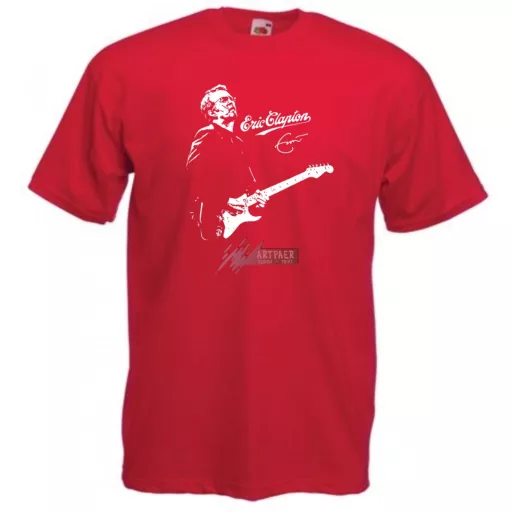 Legendás gitáros Eric Clapton férfi rövid ujjú póló