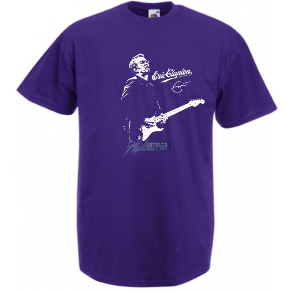 Legendás gitáros Eric Clapton férfi rövid ujjú póló