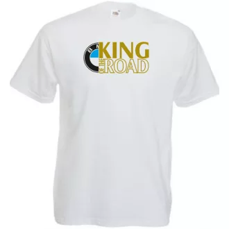 Autó fan King of the Road BMW férfi rövid ujjú póló