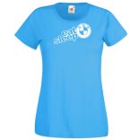 Autó fan Eat Sleep BMW női rövid ujjú póló