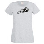 Autó fan Eat Sleep BMW női rövid ujjú póló