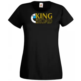 Autó fan King of the Road BMW női rövid ujjú póló