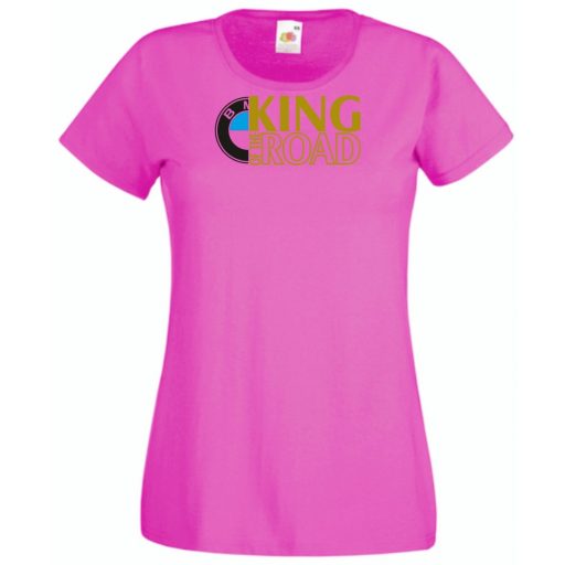 Autó fan King of the Road BMW női rövid ujjú póló
