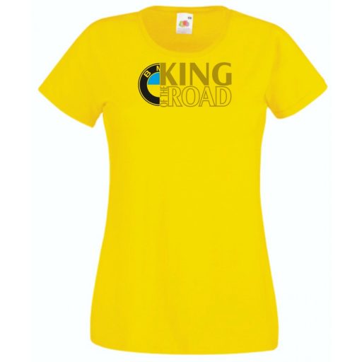 Autó fan King of the Road BMW női rövid ujjú póló