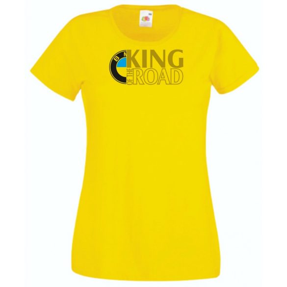 Autó fan King of the Road BMW női rövid ujjú póló