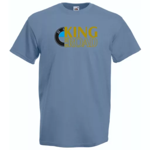 Autó fan King of the Road BMW férfi rövid ujjú póló