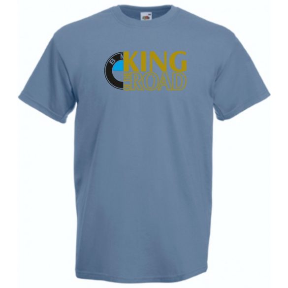 Autó fan King of the Road BMW férfi rövid ujjú póló