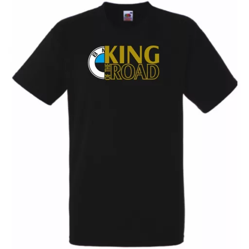 Autó fan King of the Road BMW férfi rövid ujjú póló