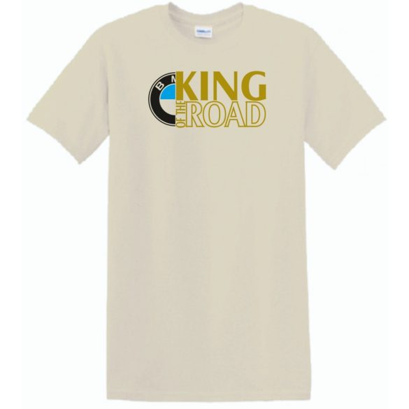 Autó fan King of the Road BMW férfi rövid ujjú póló