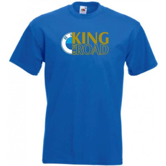 Autó fan King of the Road BMW férfi rövid ujjú póló