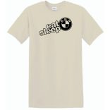 Autó fan Eat Sleep BMW férfi rövid ujjú póló