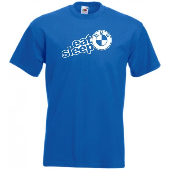 Autó fan Eat Sleep BMW férfi rövid ujjú póló