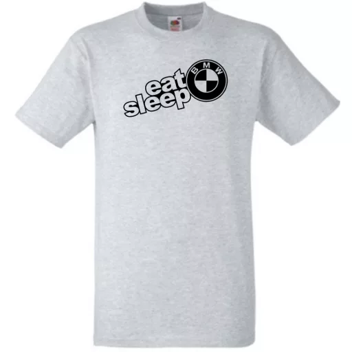 Autó fan Eat Sleep BMW férfi rövid ujjú póló