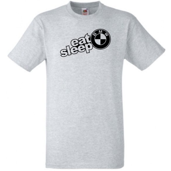 Autó fan Eat Sleep BMW férfi rövid ujjú póló