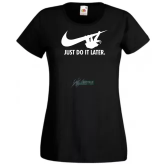 Humor - Lajhár - Just Do It Later női rövid ujjú póló
