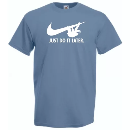 Humor - Lajhár - Just Do It Later férfi rövid ujjú póló