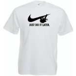 Humor - Lajhár - Just Do It Later férfi rövid ujjú póló