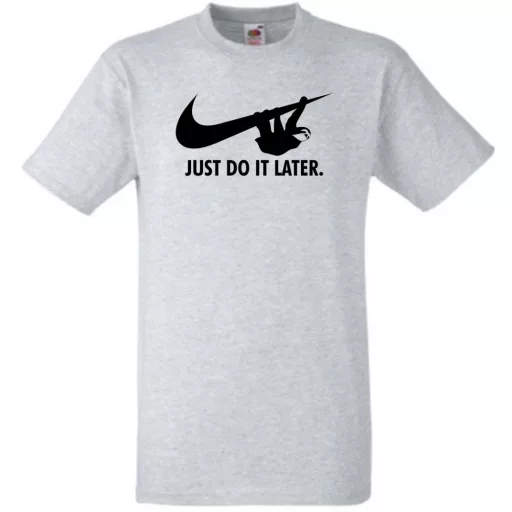 Humor - Lajhár - Just Do It Later férfi rövid ujjú póló