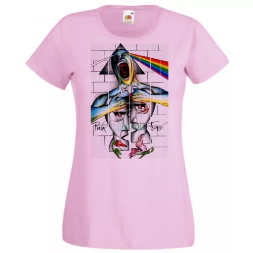 Retro zene rajongó Pink Floyd mix fantasy női rövid ujjú póló