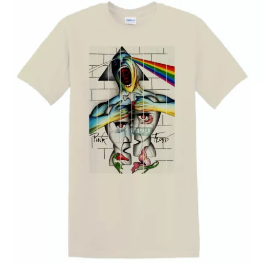 Retro zene rajongó Pink Floyd mix fantasy férfi rövid ujjú póló