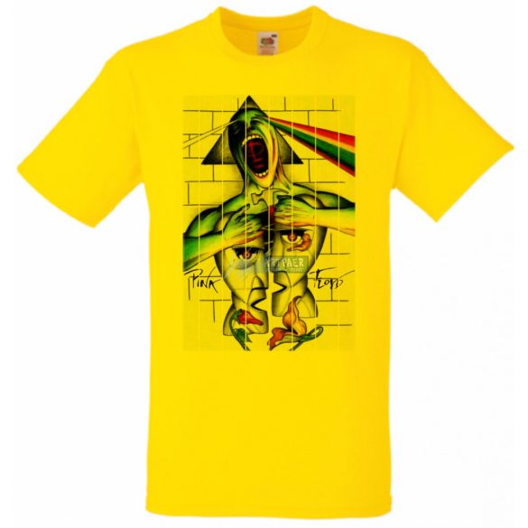 Retro zene rajongó Pink Floyd mix fantasy férfi rövid ujjú póló