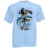 Retro zene rajongó Pink Floyd mix fantasy férfi rövid ujjú póló