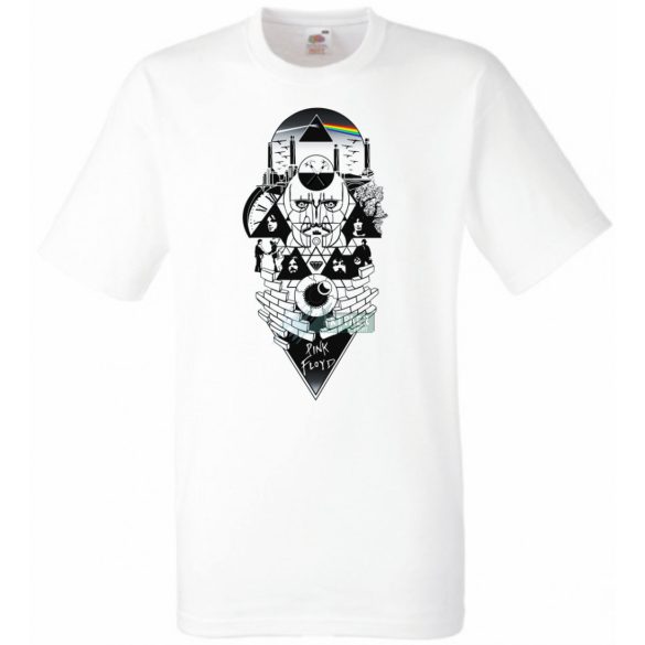 Retro zene rajongó Pink Floyd mix II. fantasy férfi rövid ujjú póló