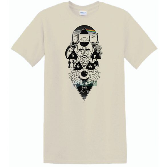 Retro zene rajongó Pink Floyd mix II. fantasy férfi rövid ujjú póló