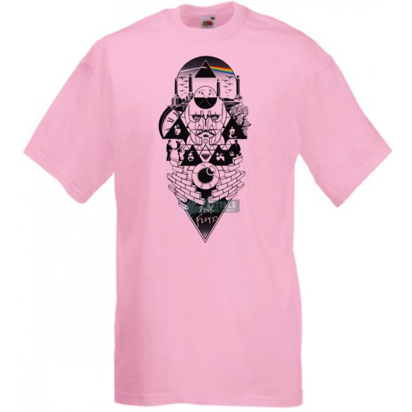 Retro zene rajongó Pink Floyd mix II. fantasy férfi rövid ujjú póló