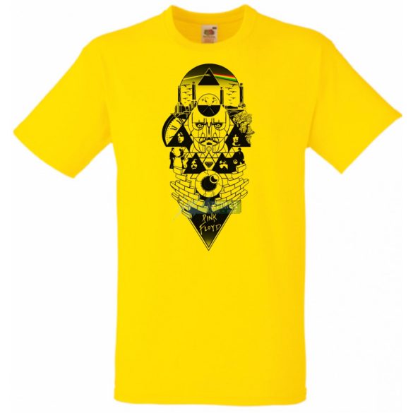 Retro zene rajongó Pink Floyd mix II. fantasy férfi rövid ujjú póló