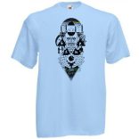 Retro zene rajongó Pink Floyd mix II. fantasy férfi rövid ujjú póló