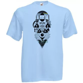   Retro zene rajongó Pink Floyd mix II. fantasy férfi rövid ujjú póló