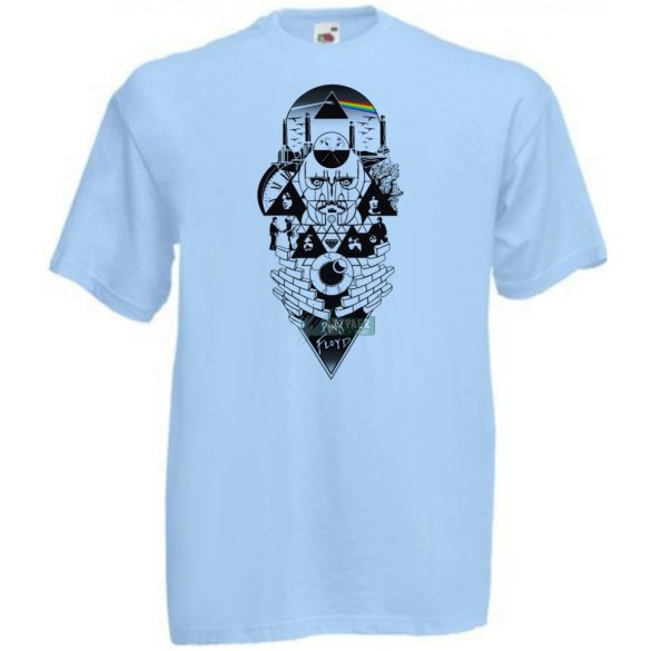 Retro zene rajongó Pink Floyd mix II. fantasy férfi rövid ujjú póló