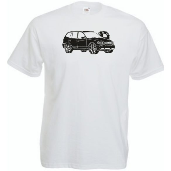 Autó fan BMW X3 minima férfi rövid ujjú póló