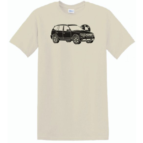 Autó fan BMW X3 minima férfi rövid ujjú póló