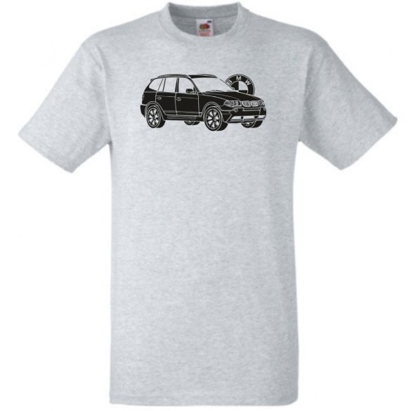 Autó fan BMW X3 minima férfi rövid ujjú póló