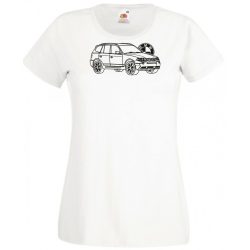 Autó fan BMW X3 rajz női rövid ujjú póló