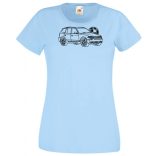 Autó fan BMW X3 rajz női rövid ujjú póló