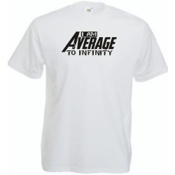   Humor - Átlagos vagyok a végtelenségig férfi rövid ujjú póló
