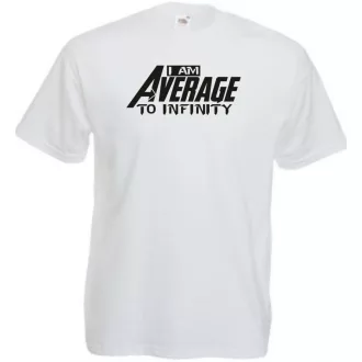   Humor - Átlagos vagyok a végtelenségig férfi rövid ujjú póló