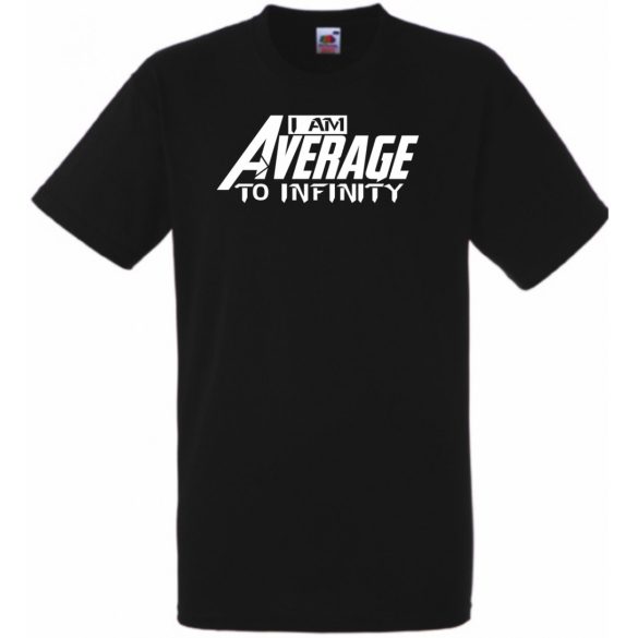 Humor - Átlagos vagyok a végtelenségig férfi rövid ujjú póló