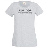 Humor - Periodic Table - Sarcasm - Agymenők stílus női rövid ujjú póló