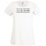 Humor - Periodic Table - Sarcasm - Agymenők stílus női rövid ujjú póló