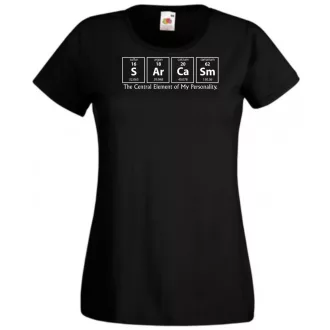   Humor - Periodic Table - Sarcasm - Agymenők stílus női rövid ujjú póló
