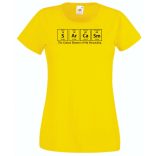 Humor - Periodic Table - Sarcasm - Agymenők stílus női rövid ujjú póló