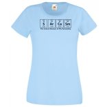 Humor - Periodic Table - Sarcasm - Agymenők stílus női rövid ujjú póló