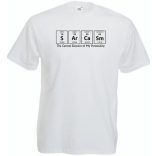 Humor - Periodic Table - Sarcasm - Agymenők stílus férfi rövid ujjú póló